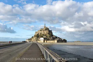 Le Mont-Saint-Michel vu de la passerelle