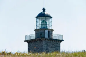 Vue d'une partie du phare de Barneville-Carteret